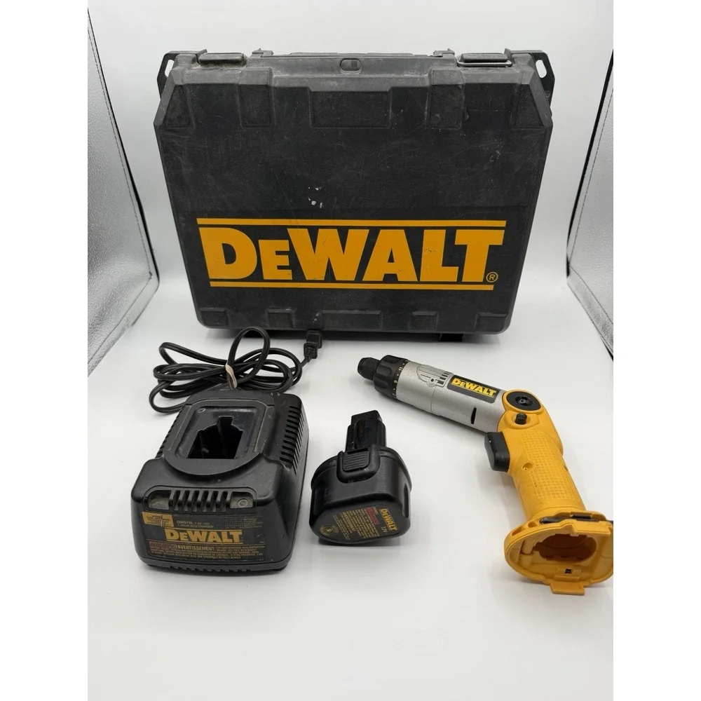 DeWalt 7.2V DW920 Cordless Adjust Angle Screwdriver W/ Battery Charger & Case